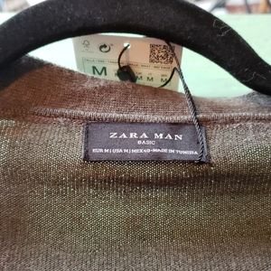 NWT Zara Man Gray Cardigan Medium